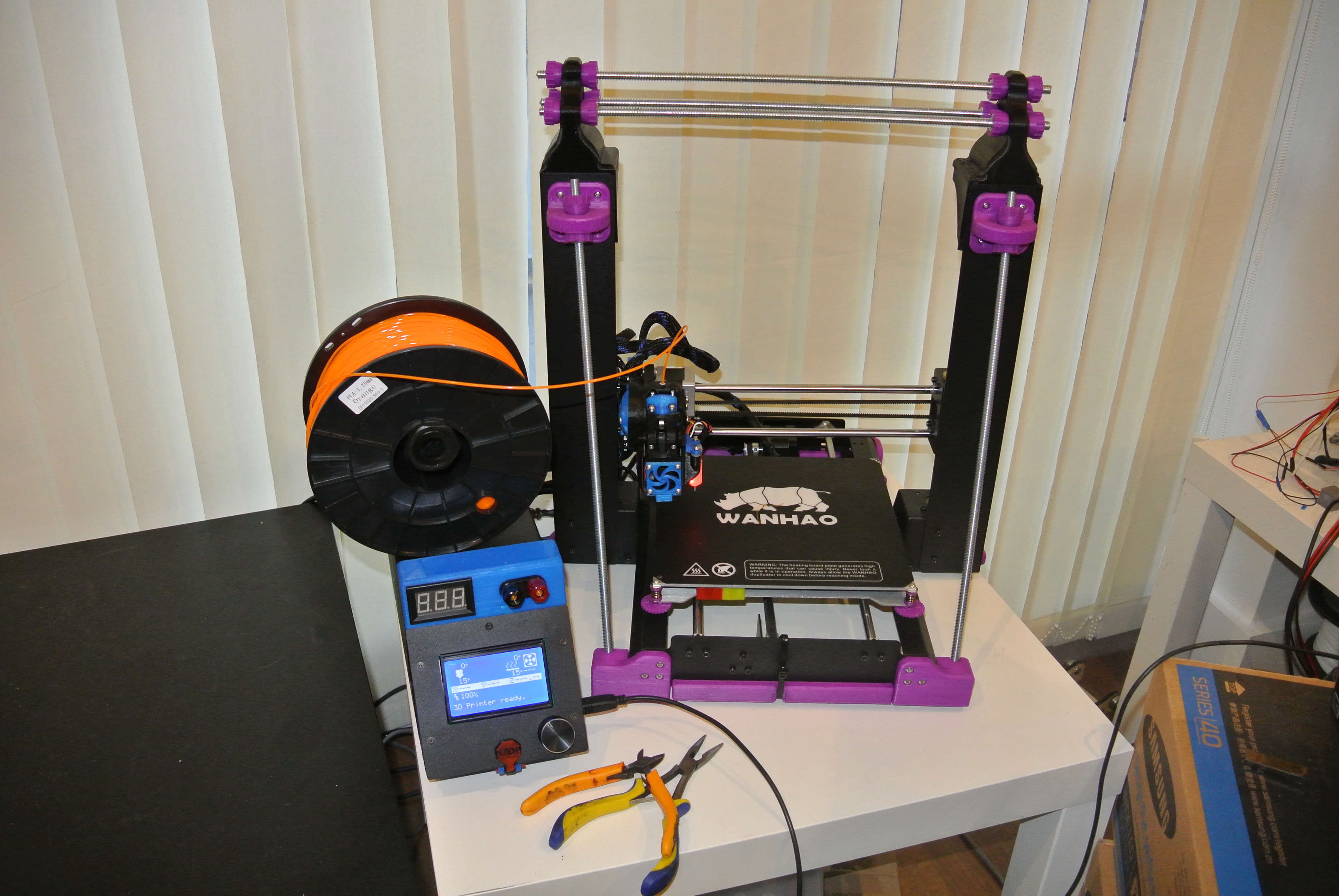 bracket test for wanhao i3D modified brace.