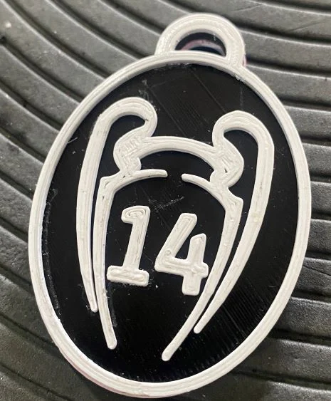 Real Madrid 14UCL and 35 La Liga Titles KeyChain