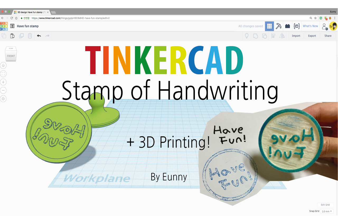 Have Fun Stamp ( Handwriting )
