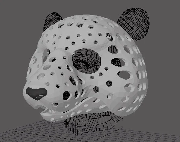 Fursuit- or puppet-head base - version 82 - Panda