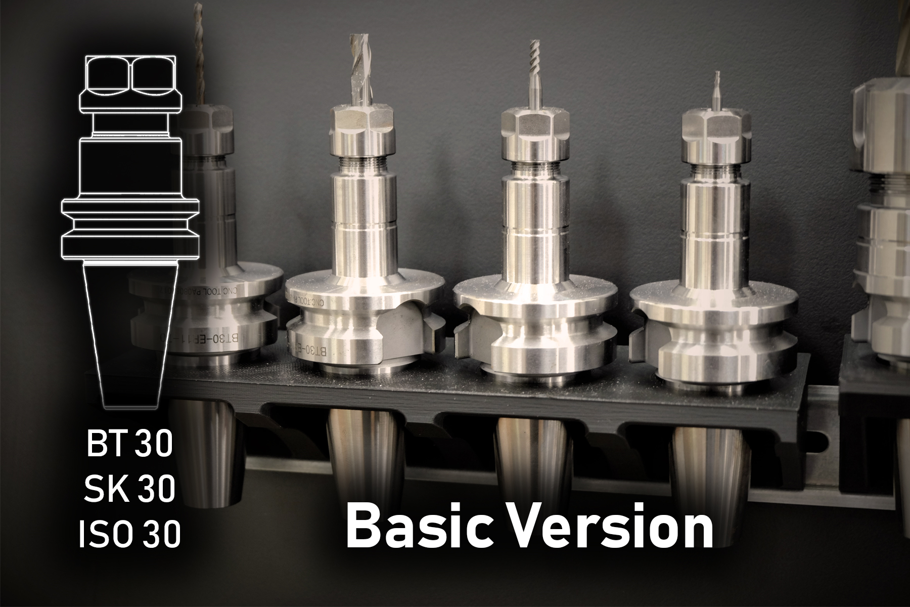 DIN-Rail Storage | BT30 SK30 ISO30 Toolholders (basic)