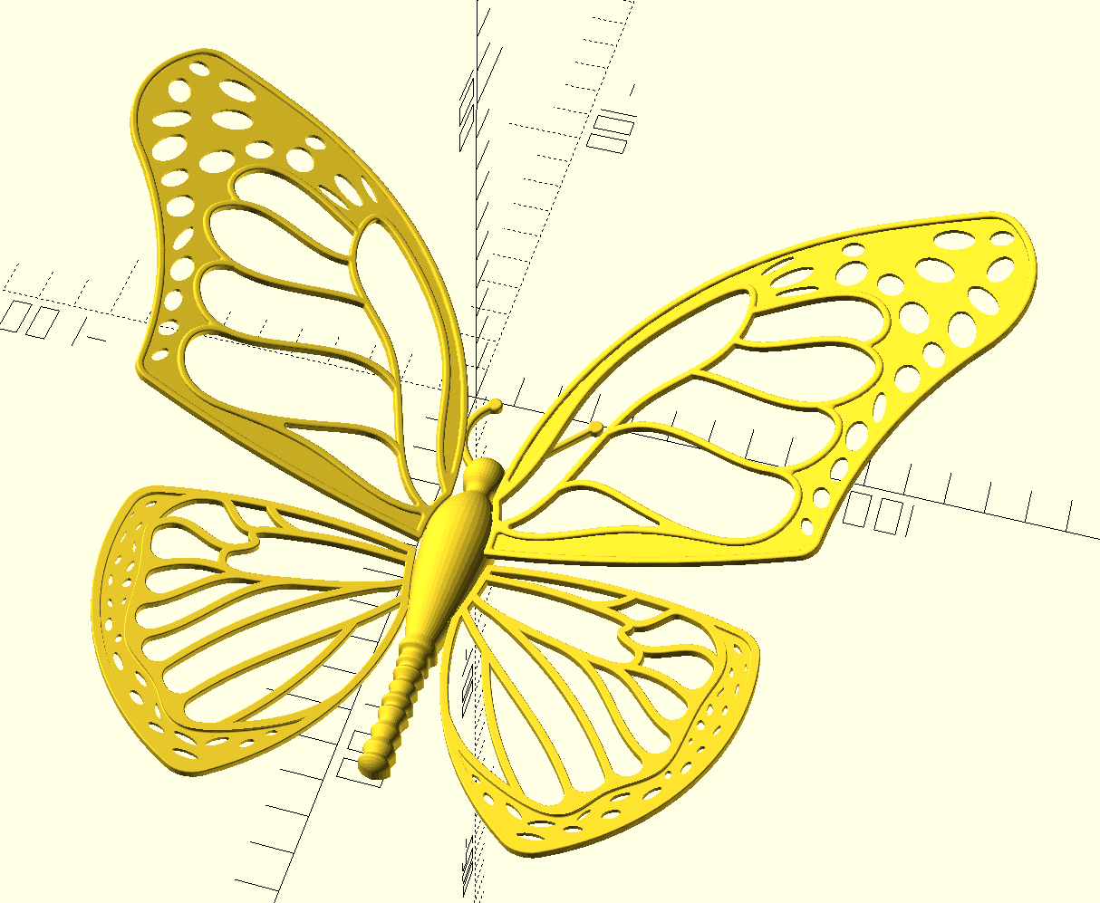 Decorative Butterfly Re-Winged