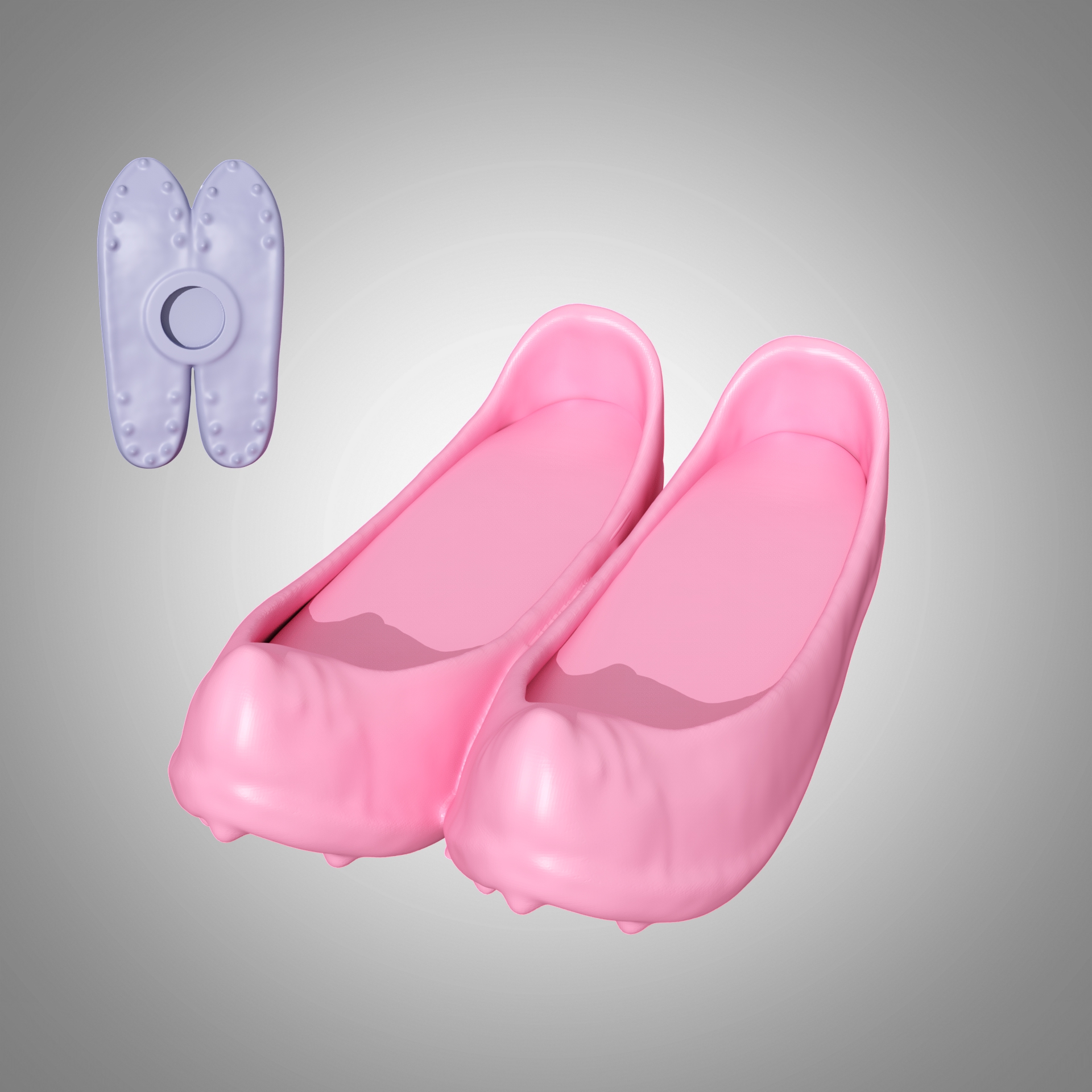 Korean traditional leather shoes magnet holder