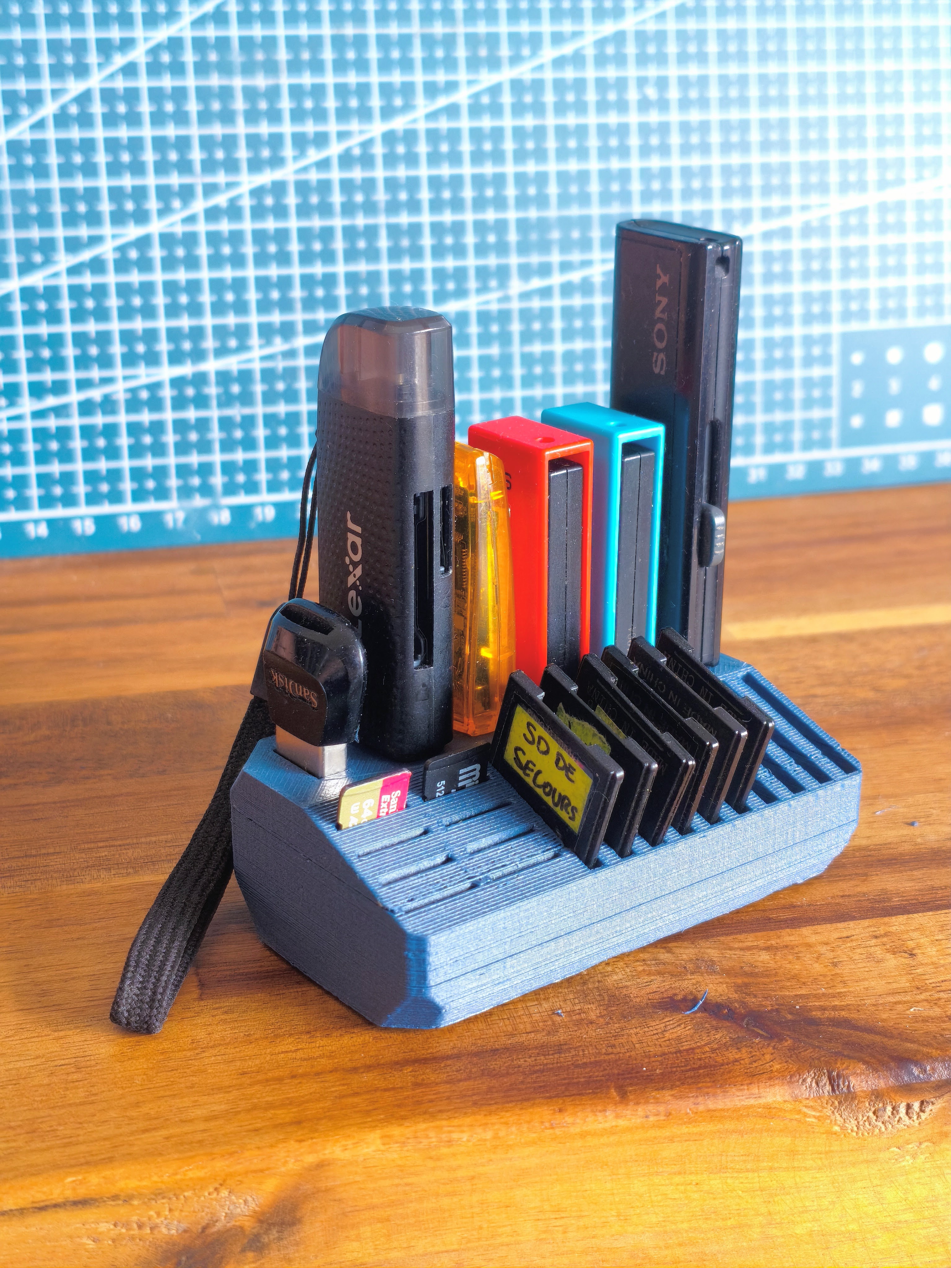 USB SD and MicroSD stand