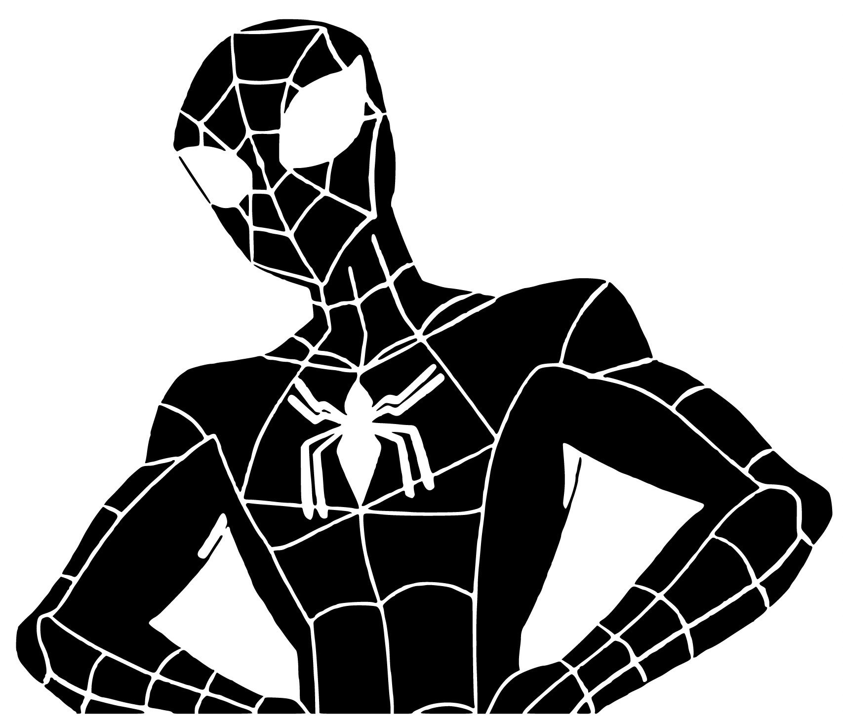 Spectacular Spider-Man stencil