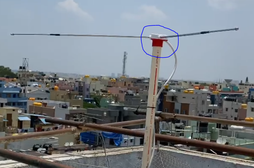 NOAA satellite Dipole Antenna Holder