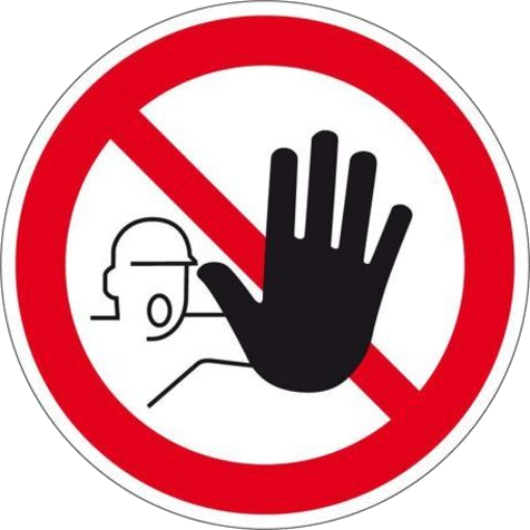 STOP ! NO ACCES - Entrée interdite - Acceso prohibido