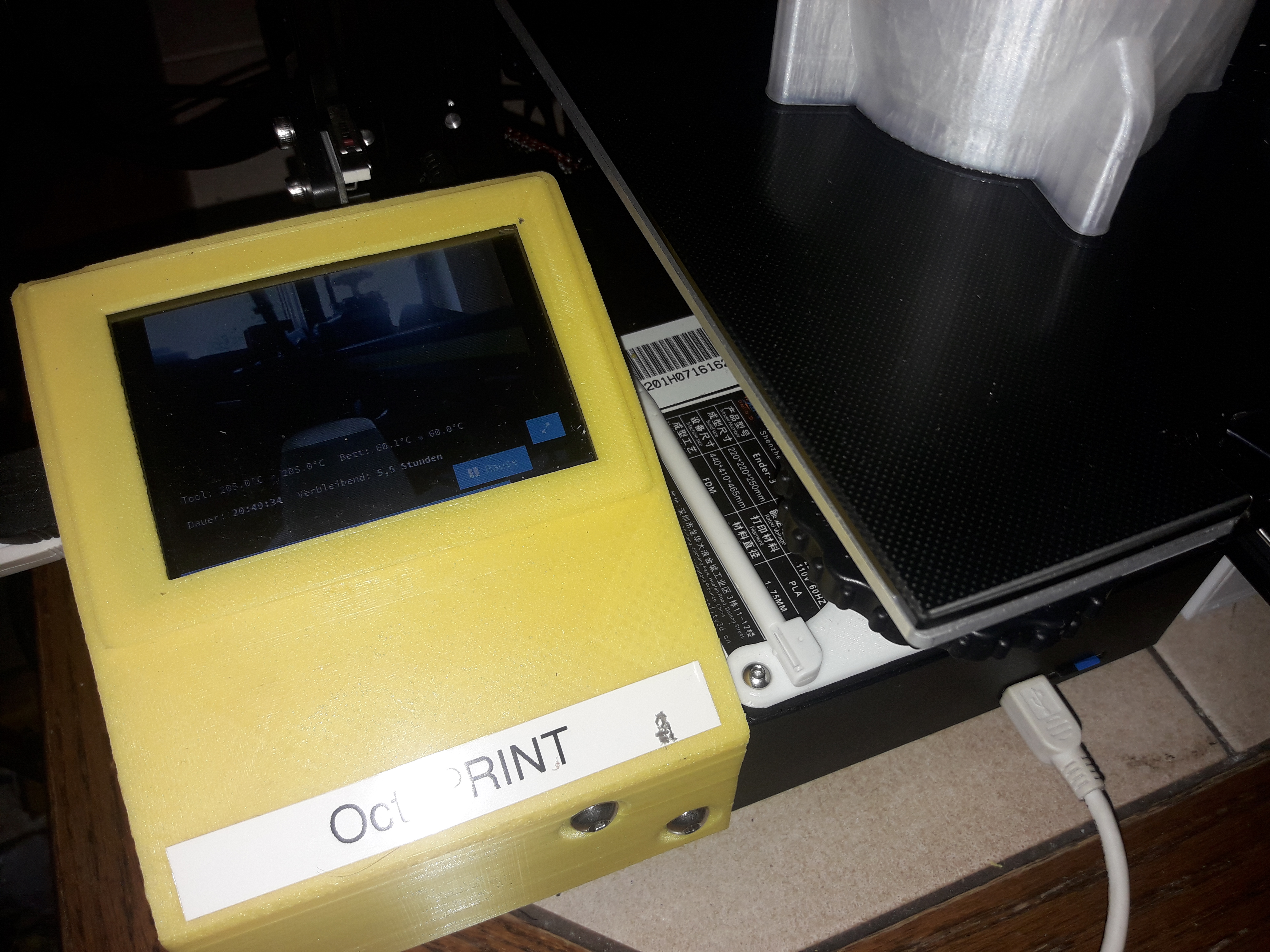 Remix of Ender 3 Touchscreen Case & Holder for Raspberry Pi