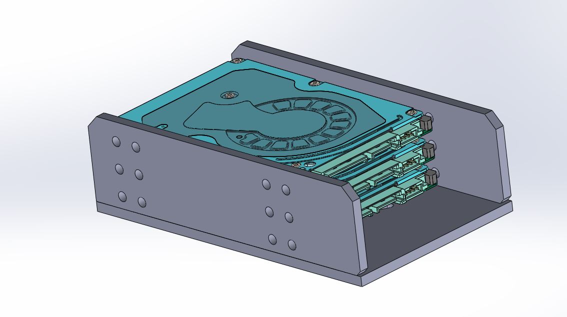 multiple external HDD (lasercut)