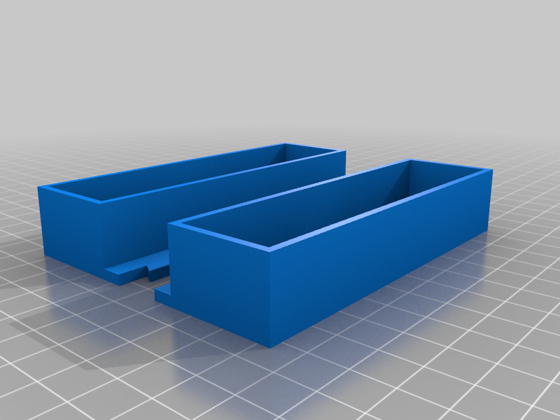 parametric hard disk holder with assembly tabs (split)