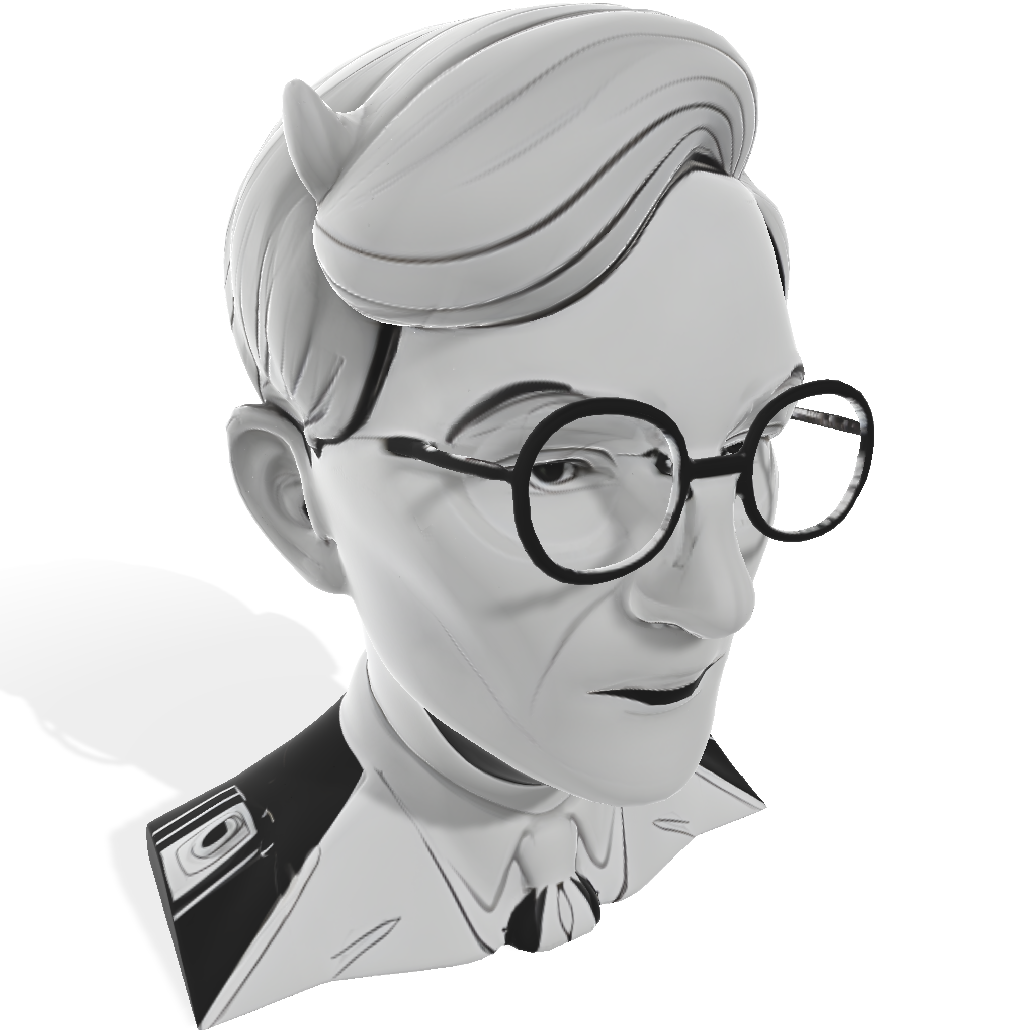 The Thoughtful Horned Gentleman