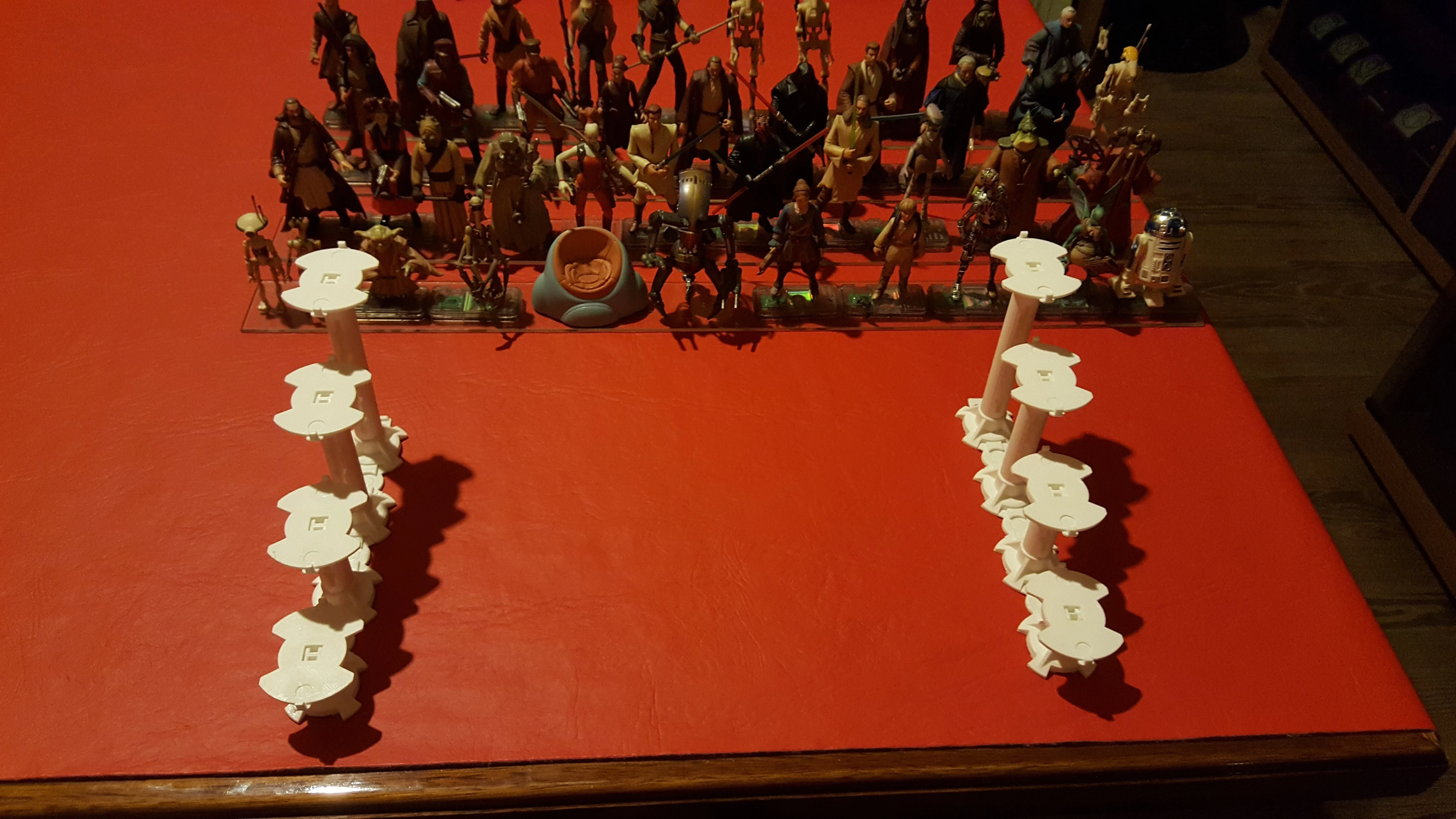 Support for Action Figures' Grandstands