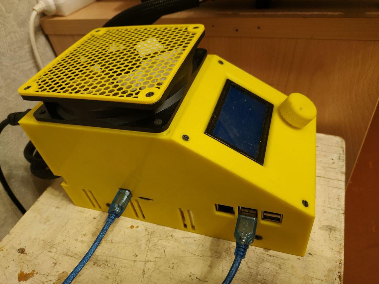 AIO Electronics Enclosure (SKR/Stock + RPI 3/4 + MeanWell-350 + 2Mosfets)