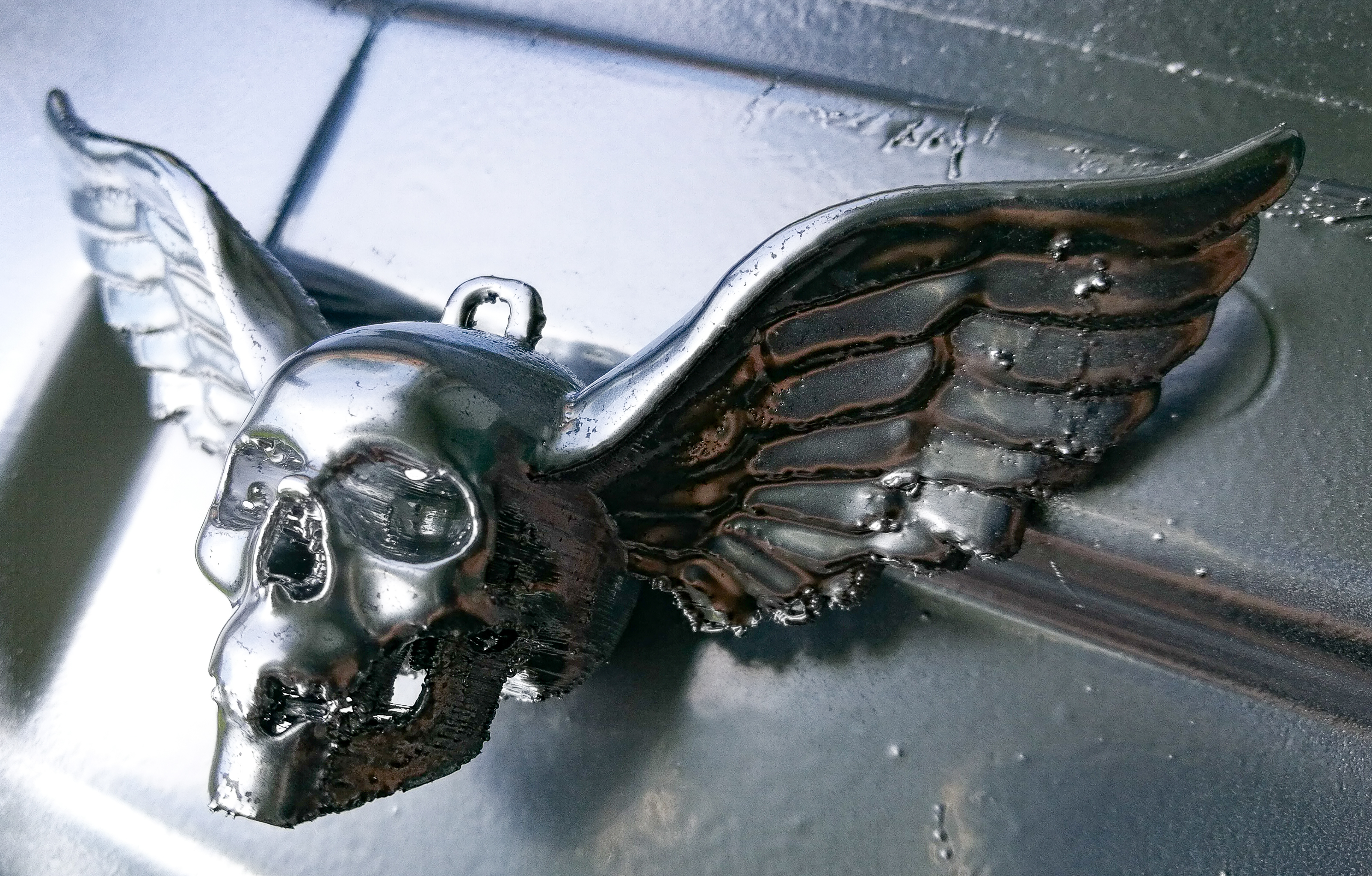 Skull Pendant with wings