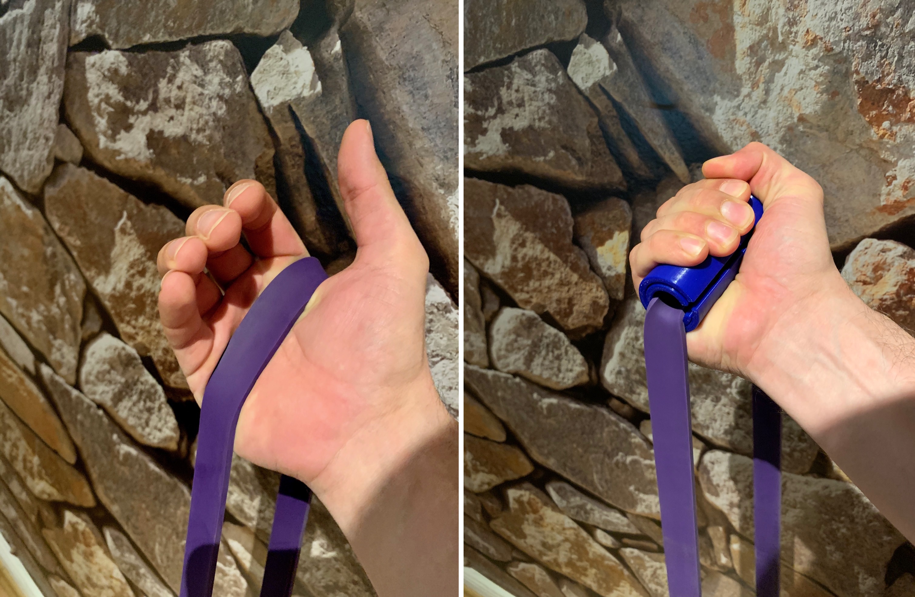 Workout rubberband handle