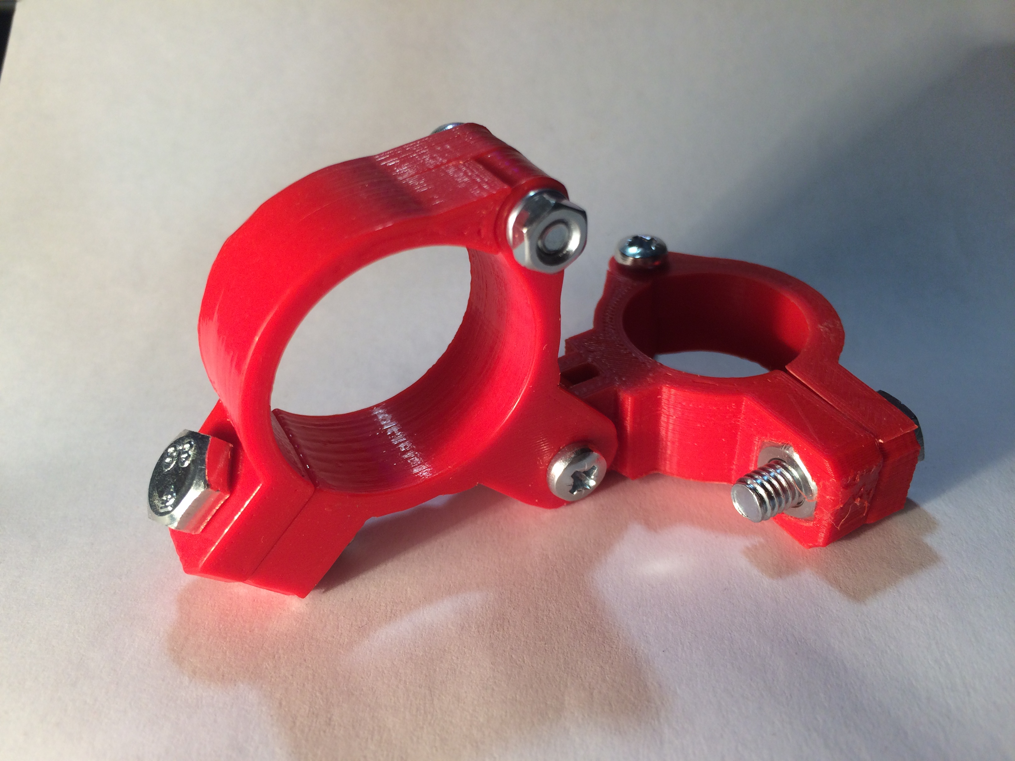 Flashlight holder (mount) for bicycle bar / bicycle light
