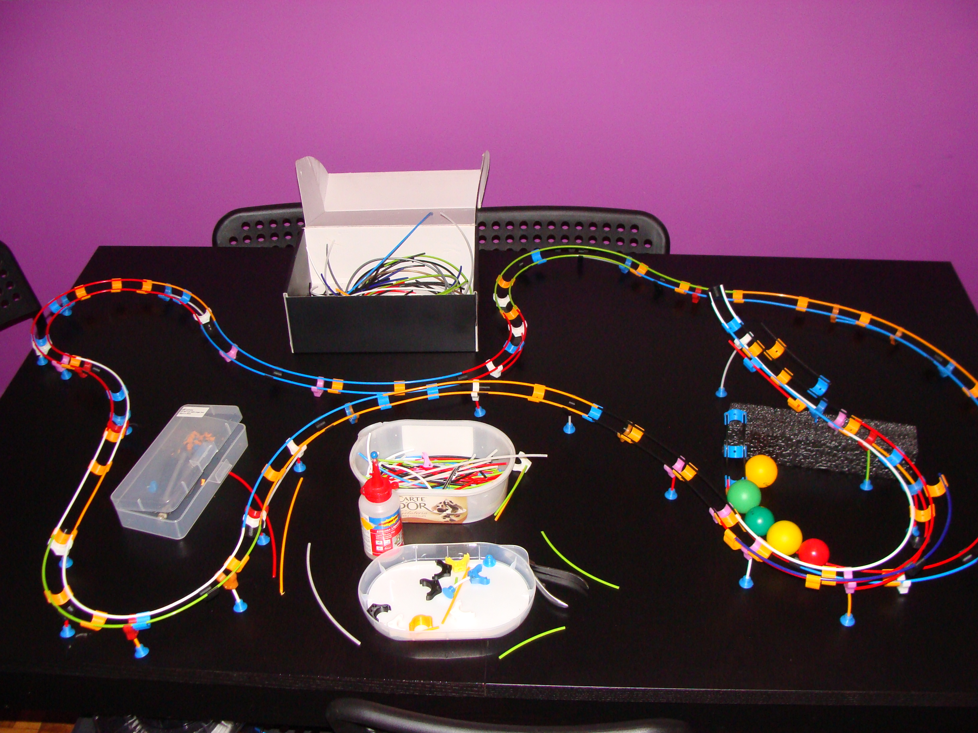 Circuito bolas futbolìn y ping-pong