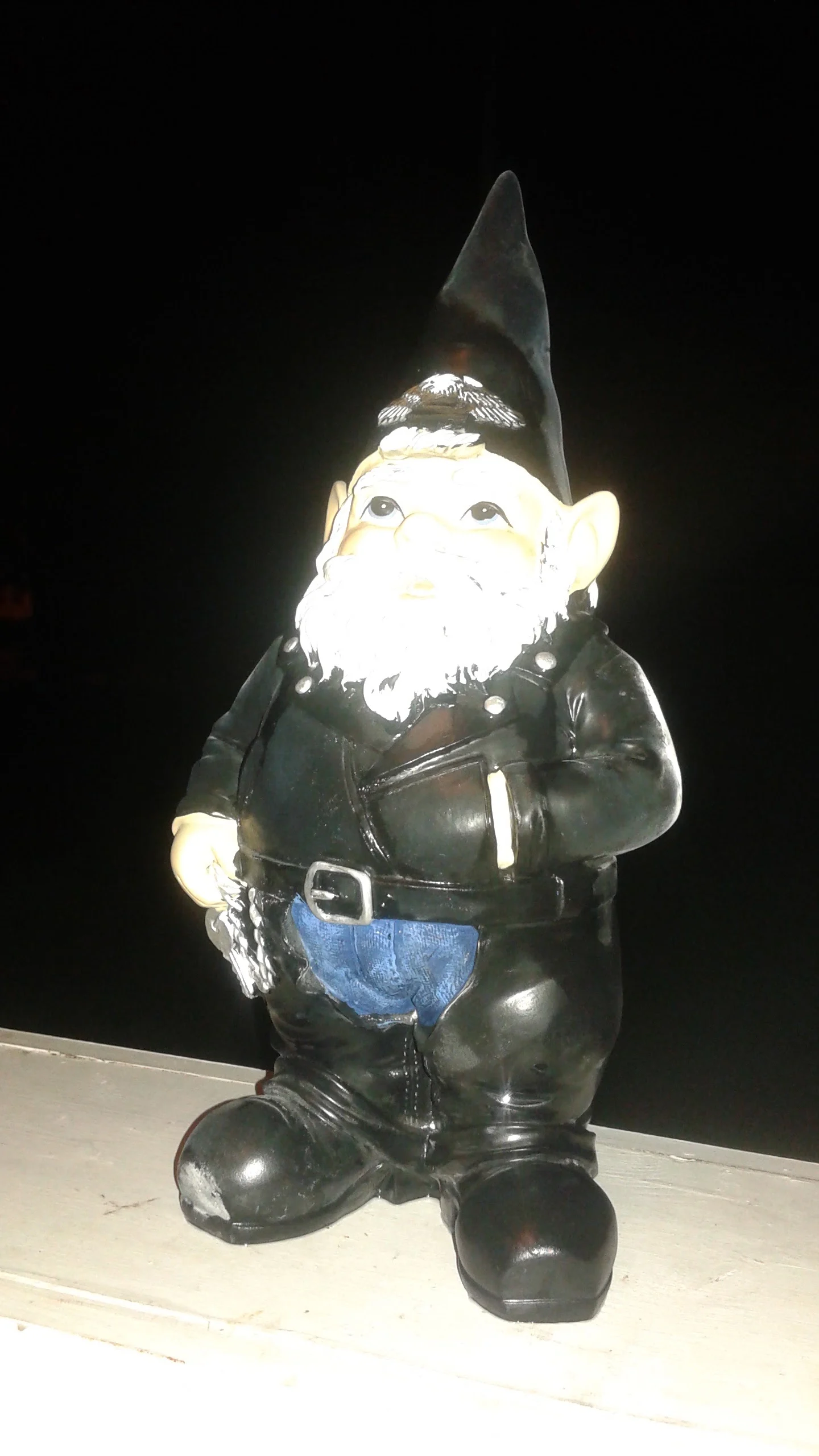 Harley Davidson Motorcycle Biker Yard Gnome!