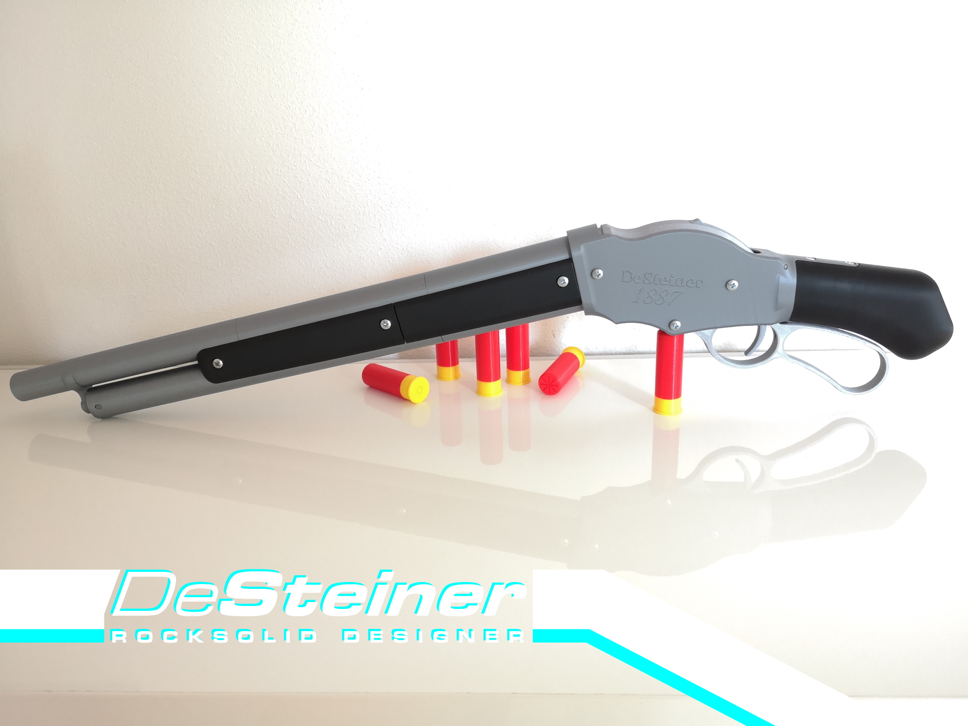 DeSteiner Model 1887 - mechanically working Winchester lever action Prop Gun