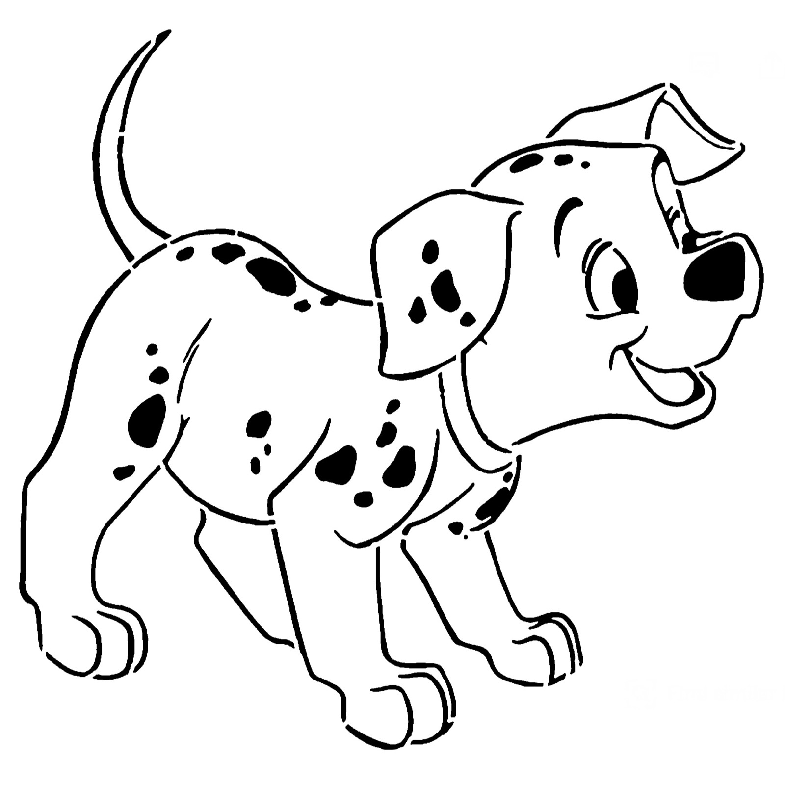 101 Dalmatian stencil 2