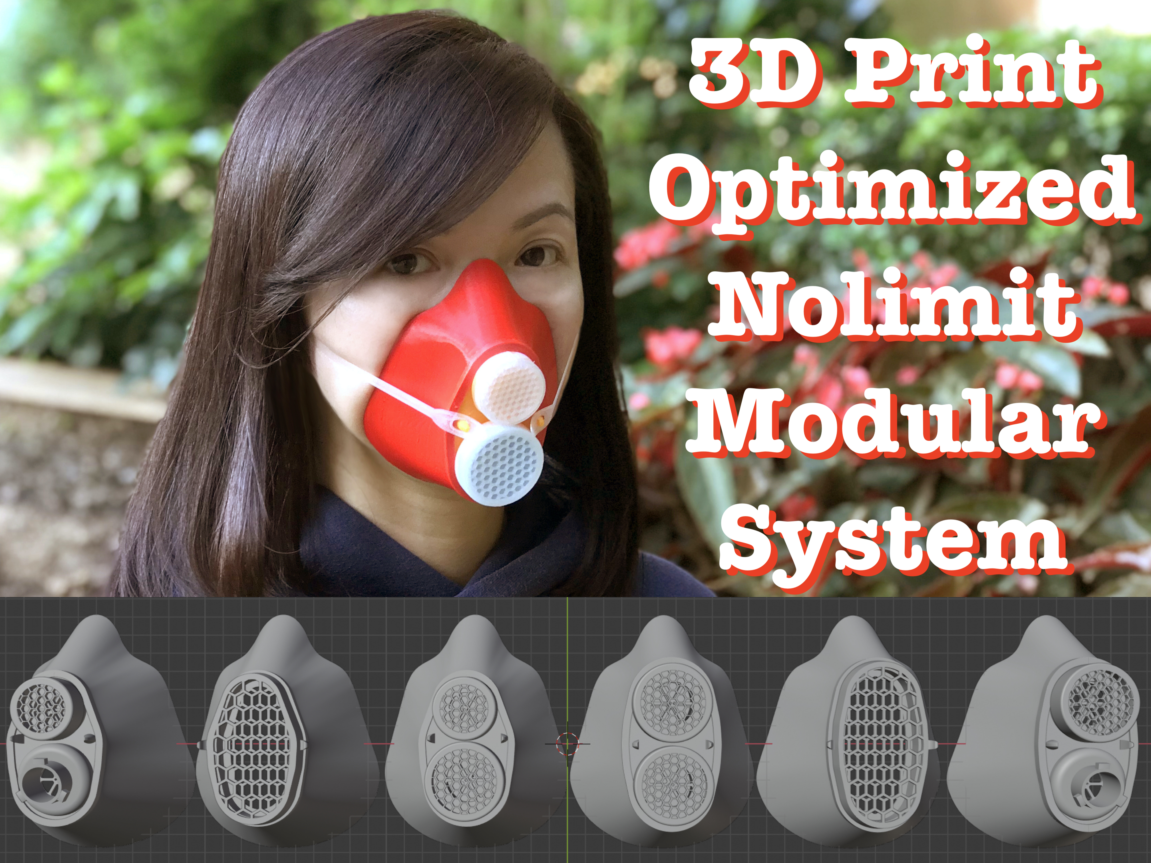 Flexible Mask Rolley [ Universal Modular System ] Covid-19