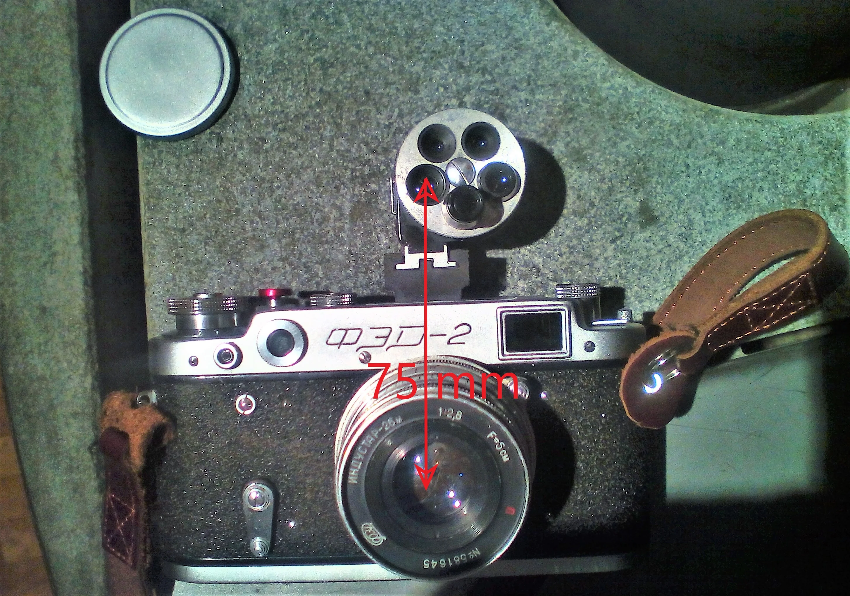 Parallax Adapter for KMZ Turret finder to FED-2