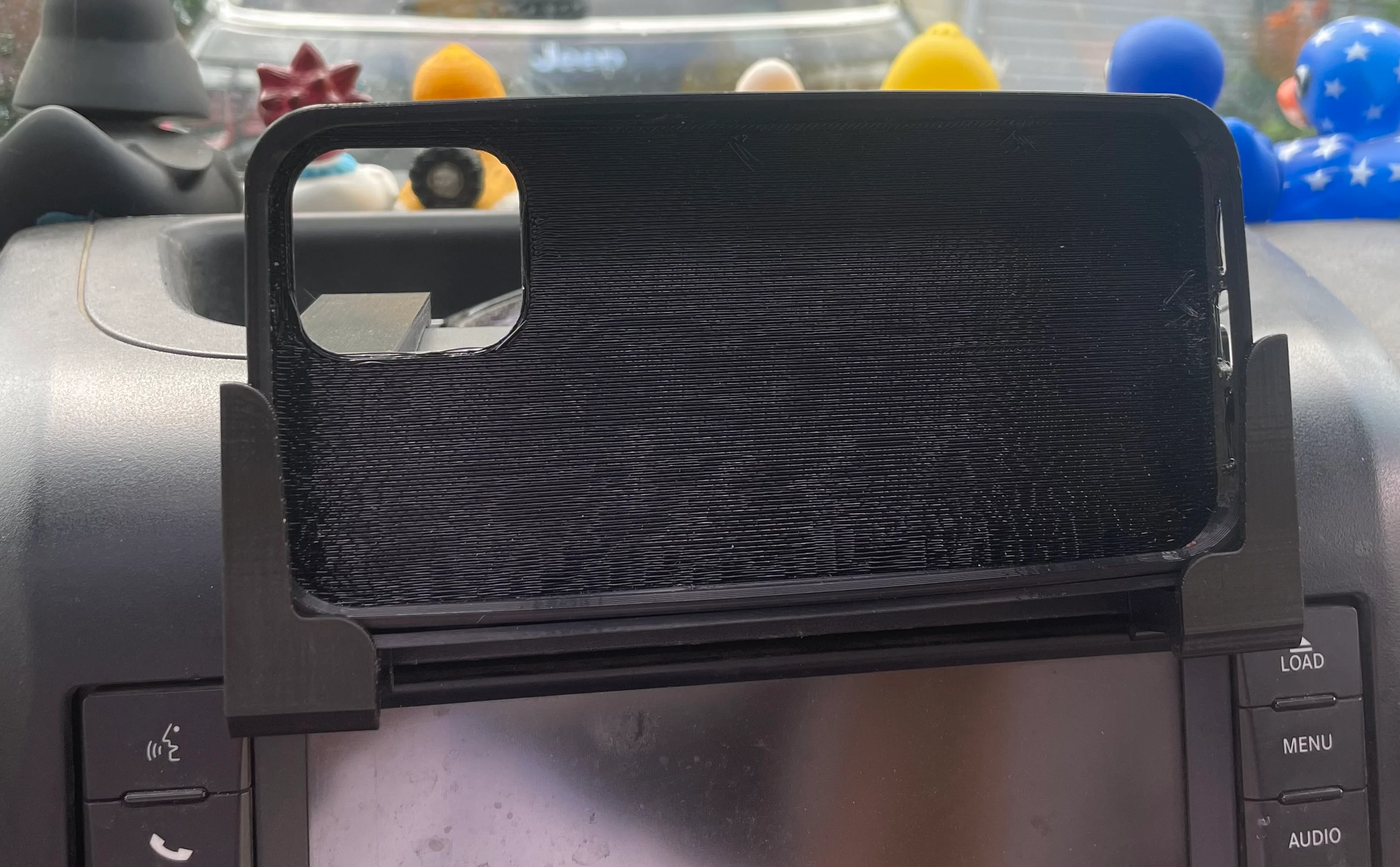 2007-2017? Jeep Wrangler Horizontal Clip-On Phone Holder 13.75mm to 17.75mm Thick