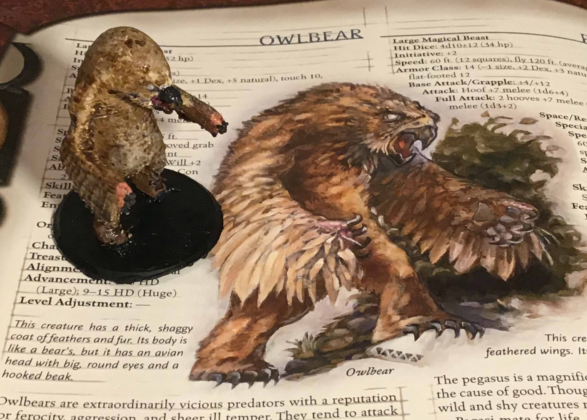 Owlbear through the ages- 3.0/3.5 D&D