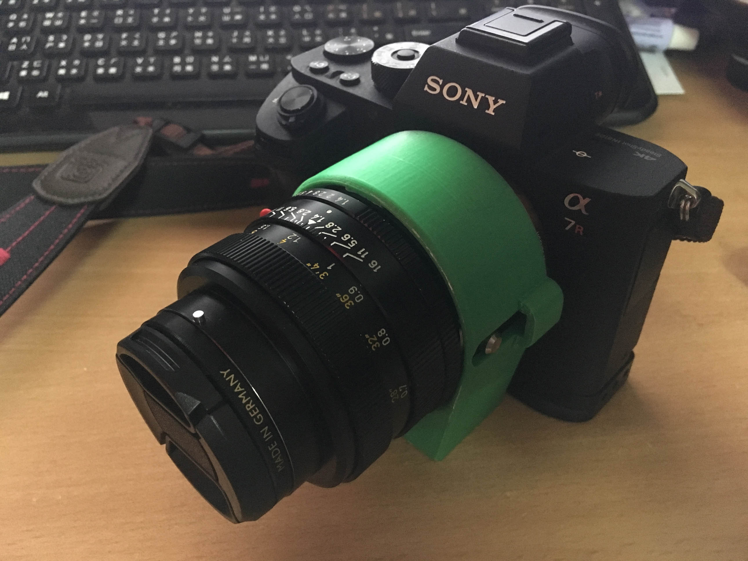 Bracket for Techart Pro LM-EA7 Adapter (w/ Nikon Lens)