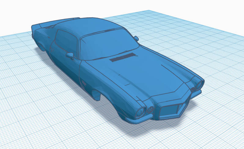 Slot car body 1:43 Chevrolet Camaro Z28