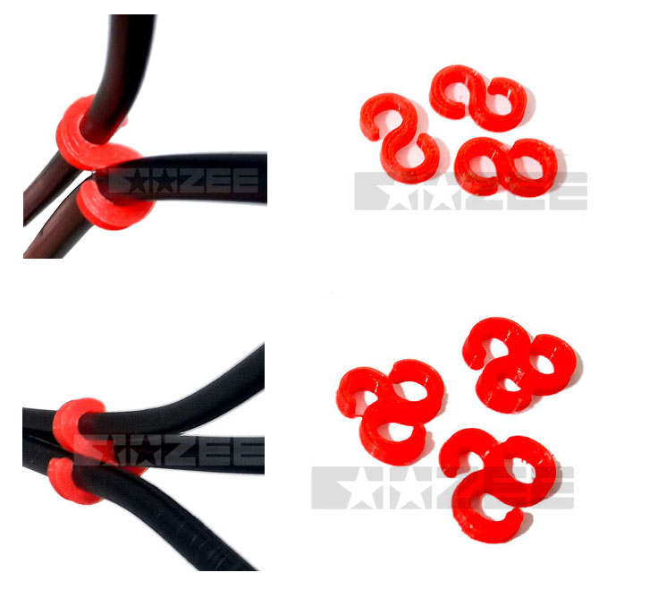 s-hook clip for bicycle cables by OOZEEbike