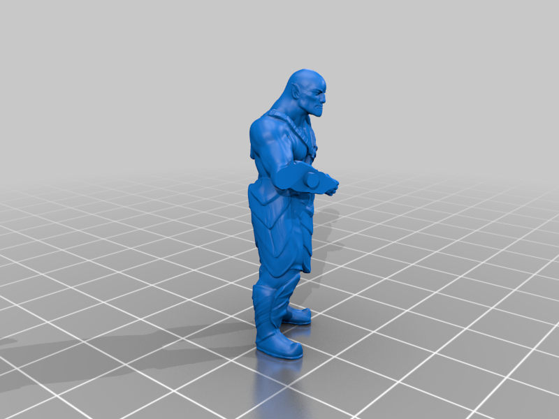 Orc Barbarian - Tabletop Miniature (easy print)