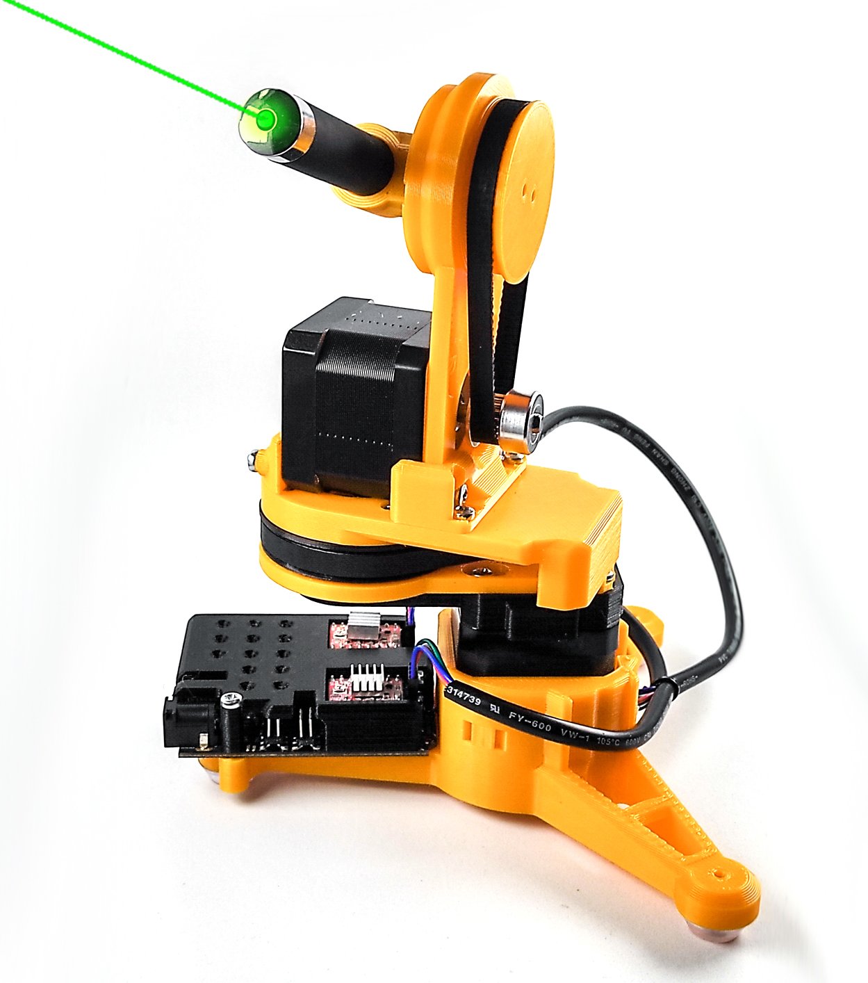Laser pointer robot (Remotelly controlled + Arduino + Python control APP + EXTRAS)