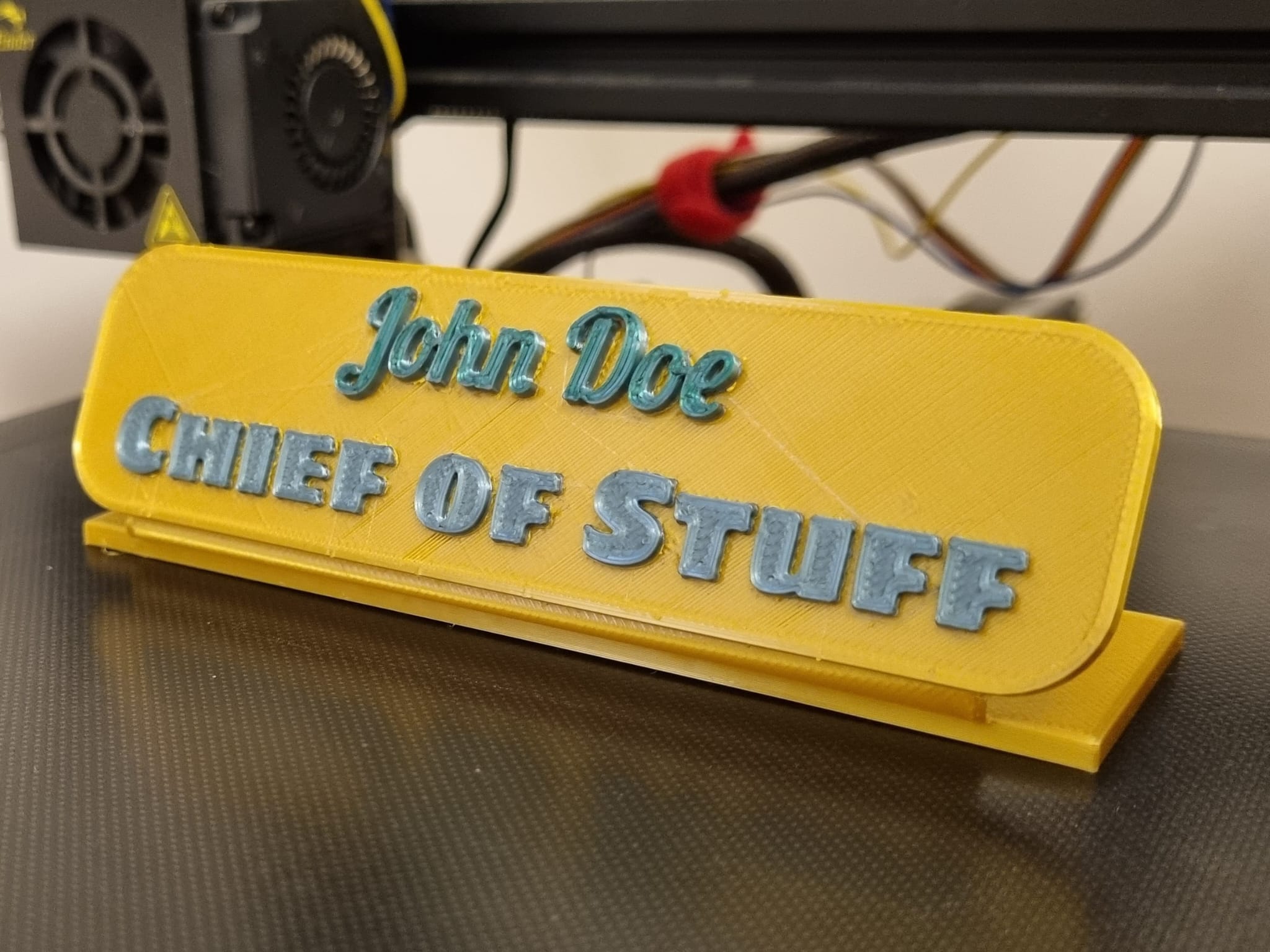 Customizable Foldable Nameplate