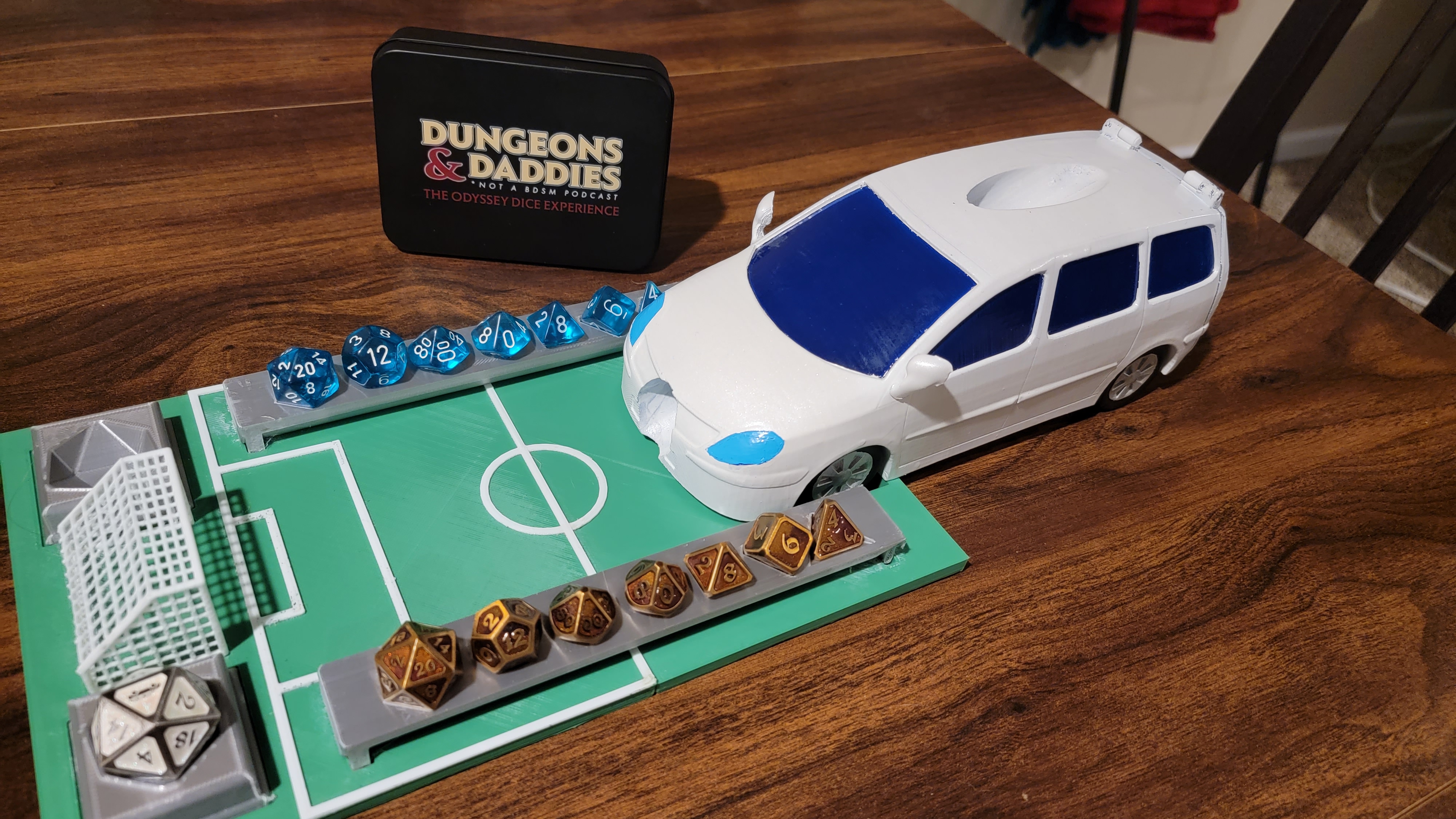 Dungeons & Daddies Odyssey-San Dice Tower and Soccer Field Tray