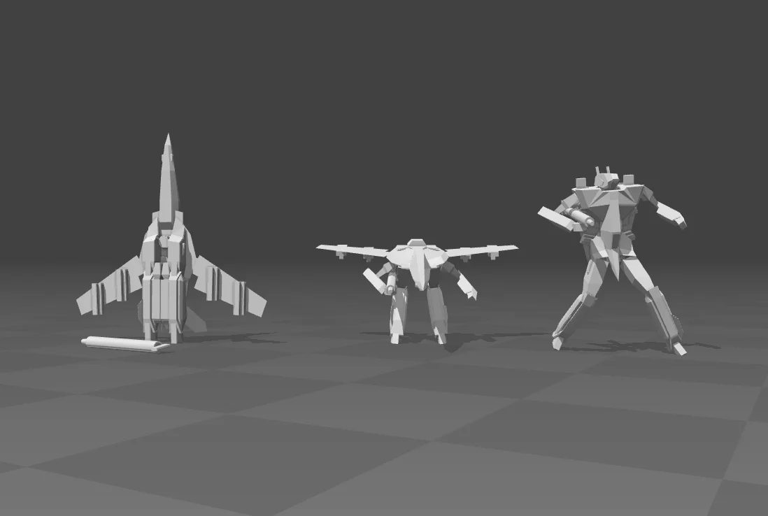 Robotech Mini - Veritech | Gerwalker | Battleoid