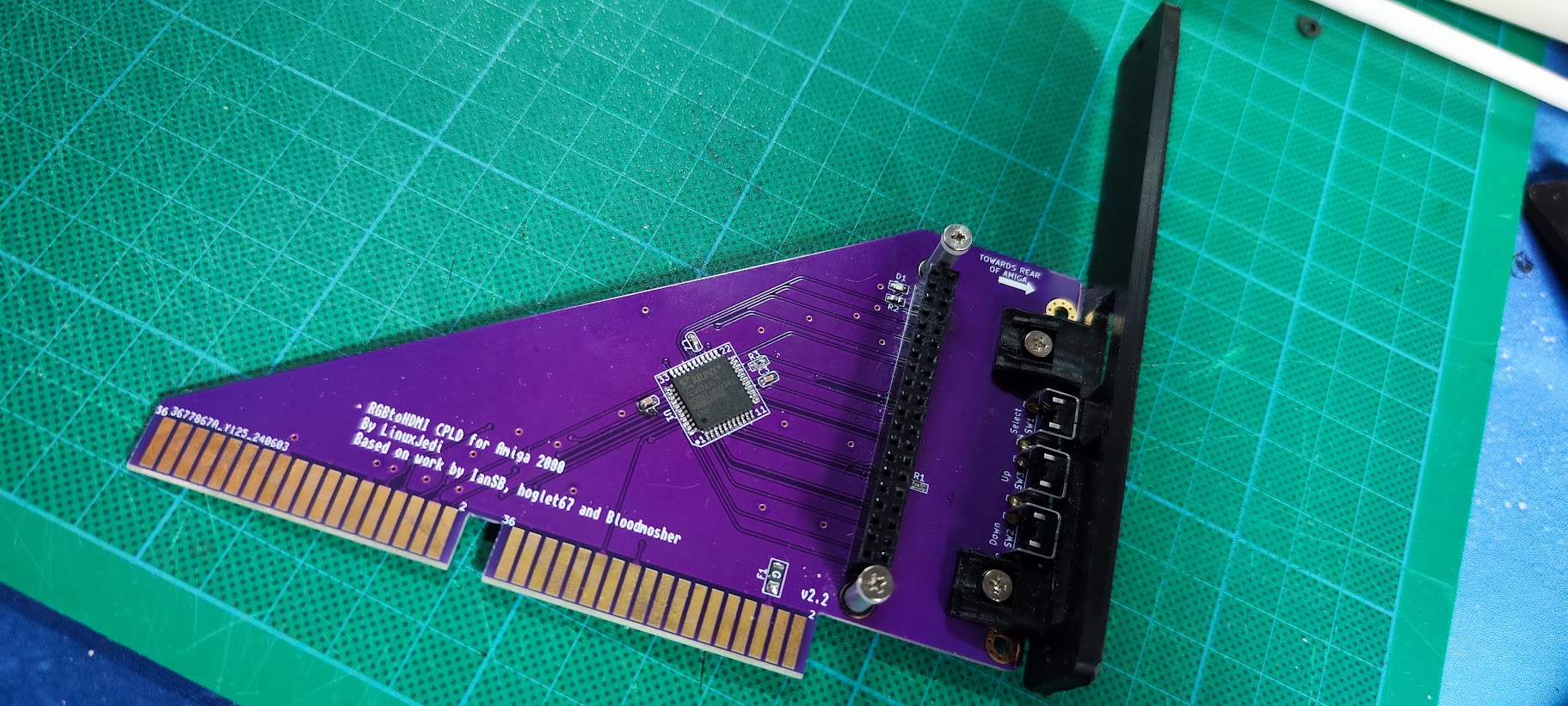 Bracket for RGB2HDMI CPLD Amiga2000  V2.2