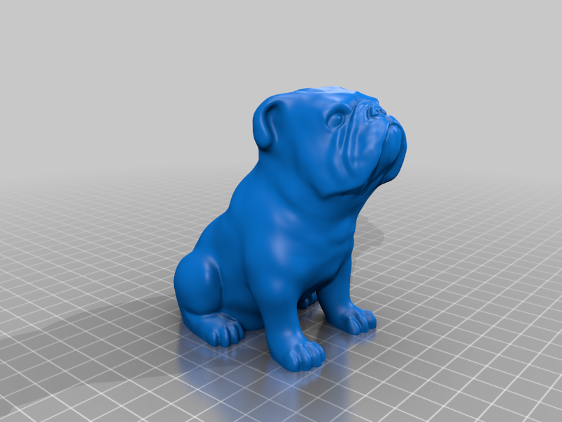 Sitting English Bulldog