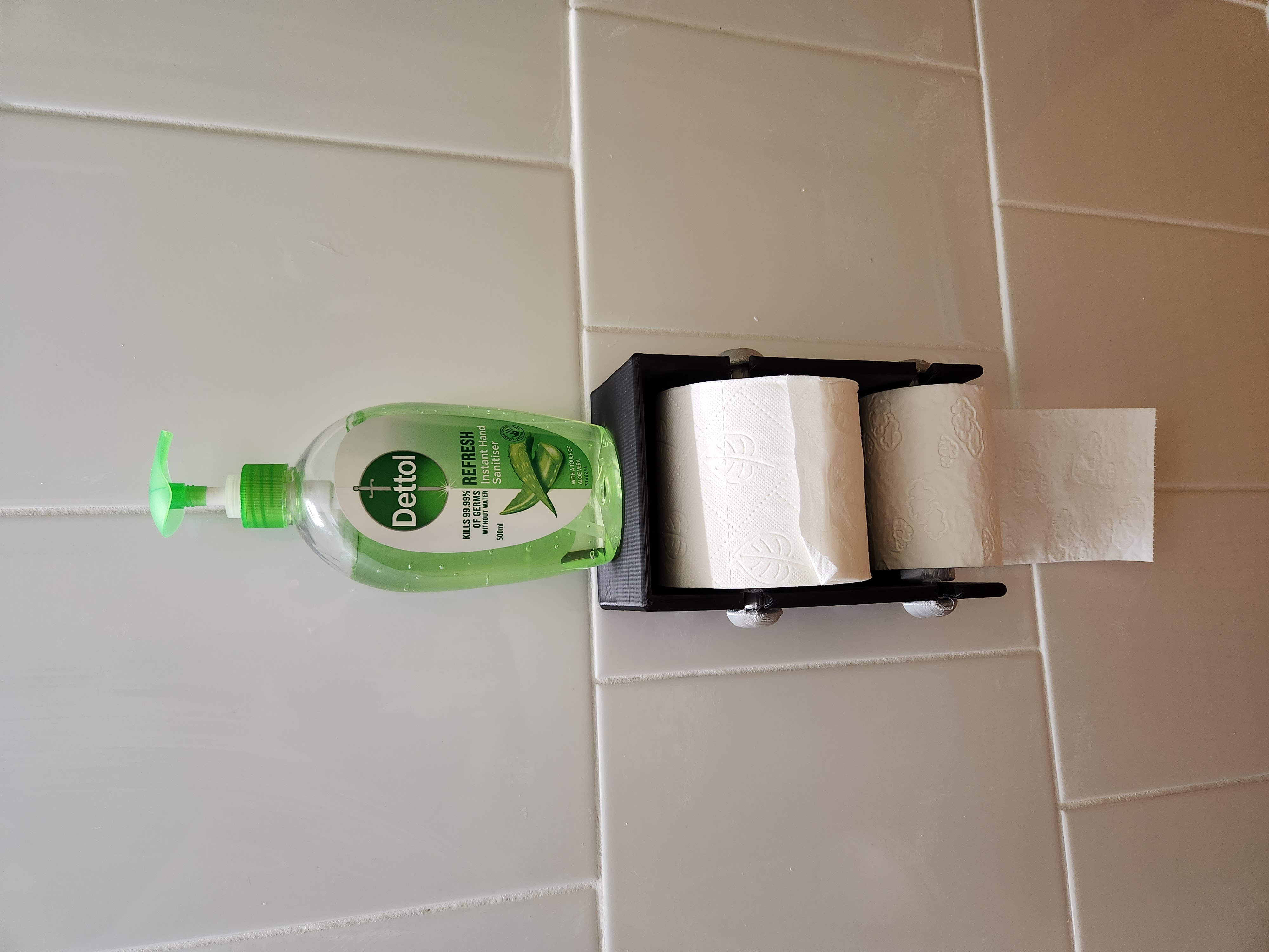 Double Toilet Paper Roll Holder
