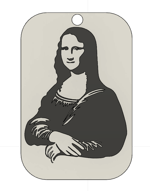 Mona Lisa Keychain