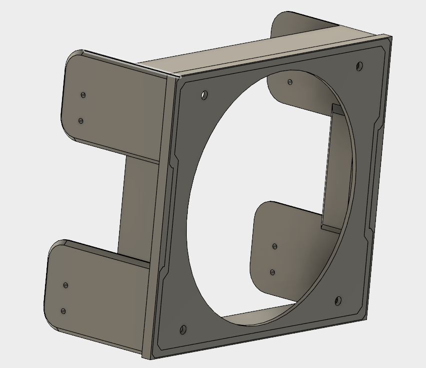 120mm Fan Mount for 5.25" bay (compatible with hdd bracket)