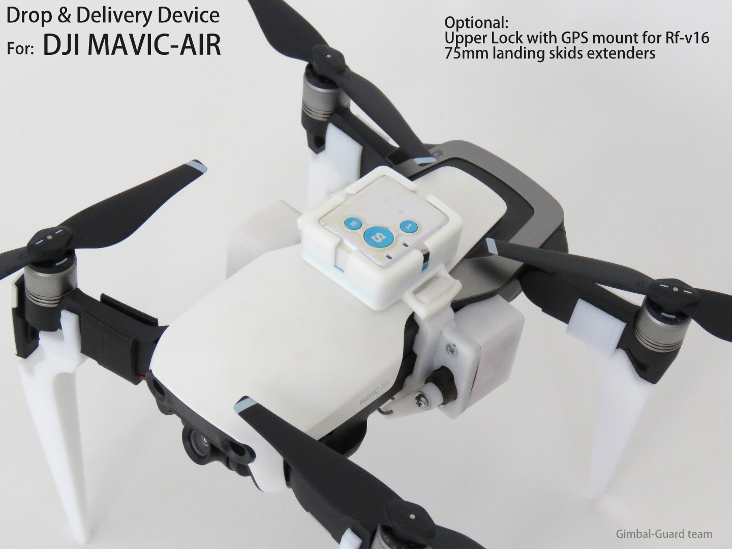 Upper Lock with GPS mount (for Rf-v16) - for Mavic Air drop device ONLY!