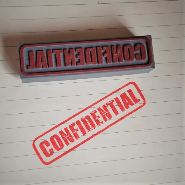 Confidential stamp