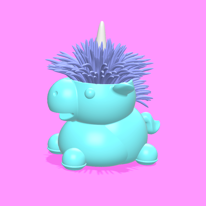 Unicorn type duster stand. Super cute!