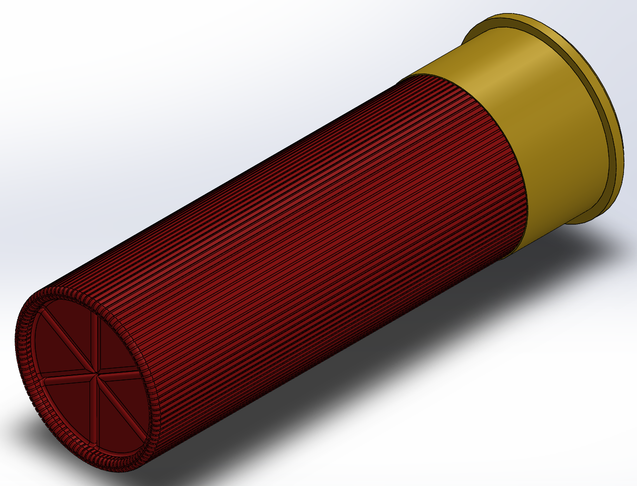 12GA shotgun shell for DeSteiner Model 1887