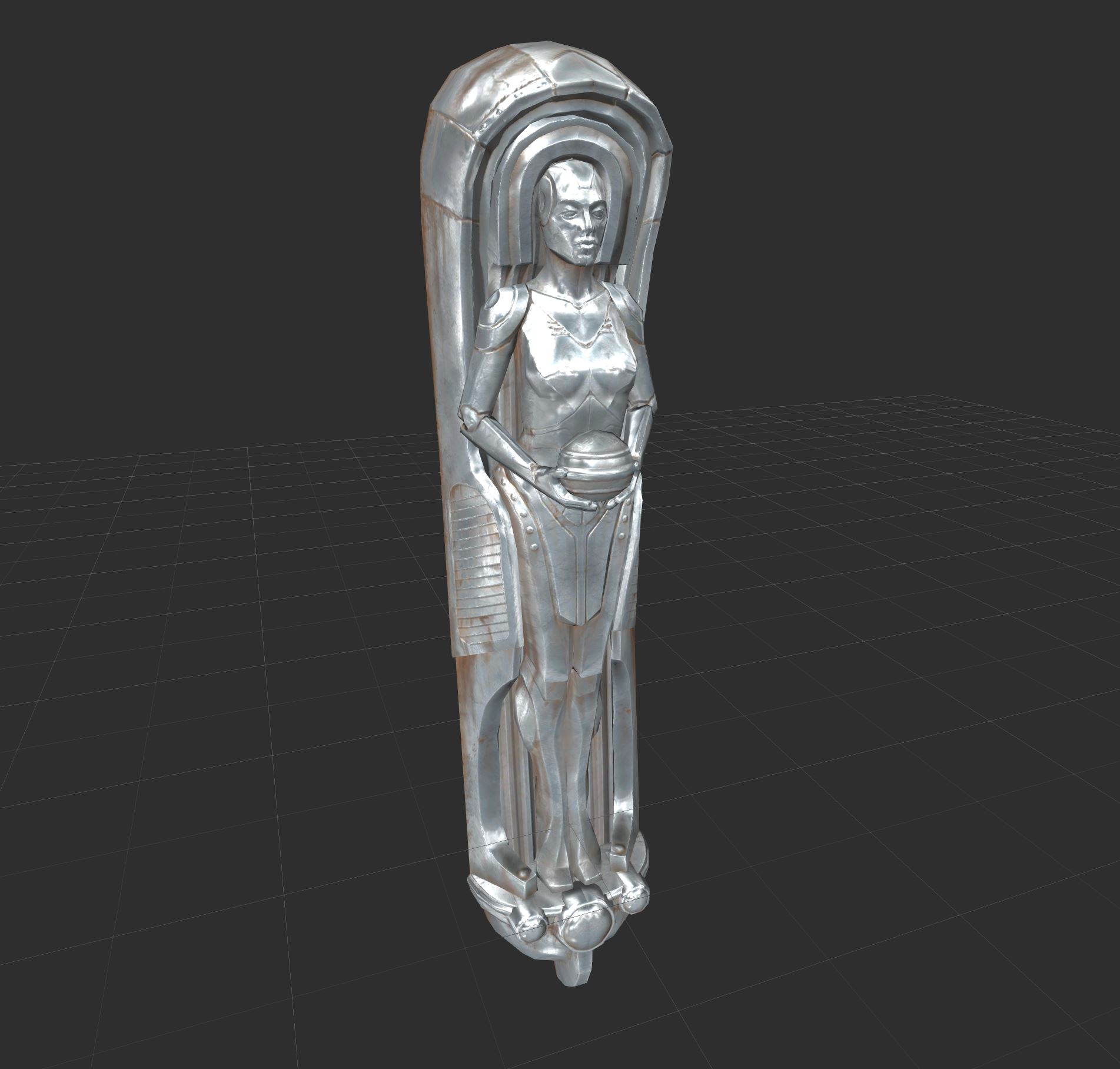 ArtDeco Metrowoman Statue Fallout