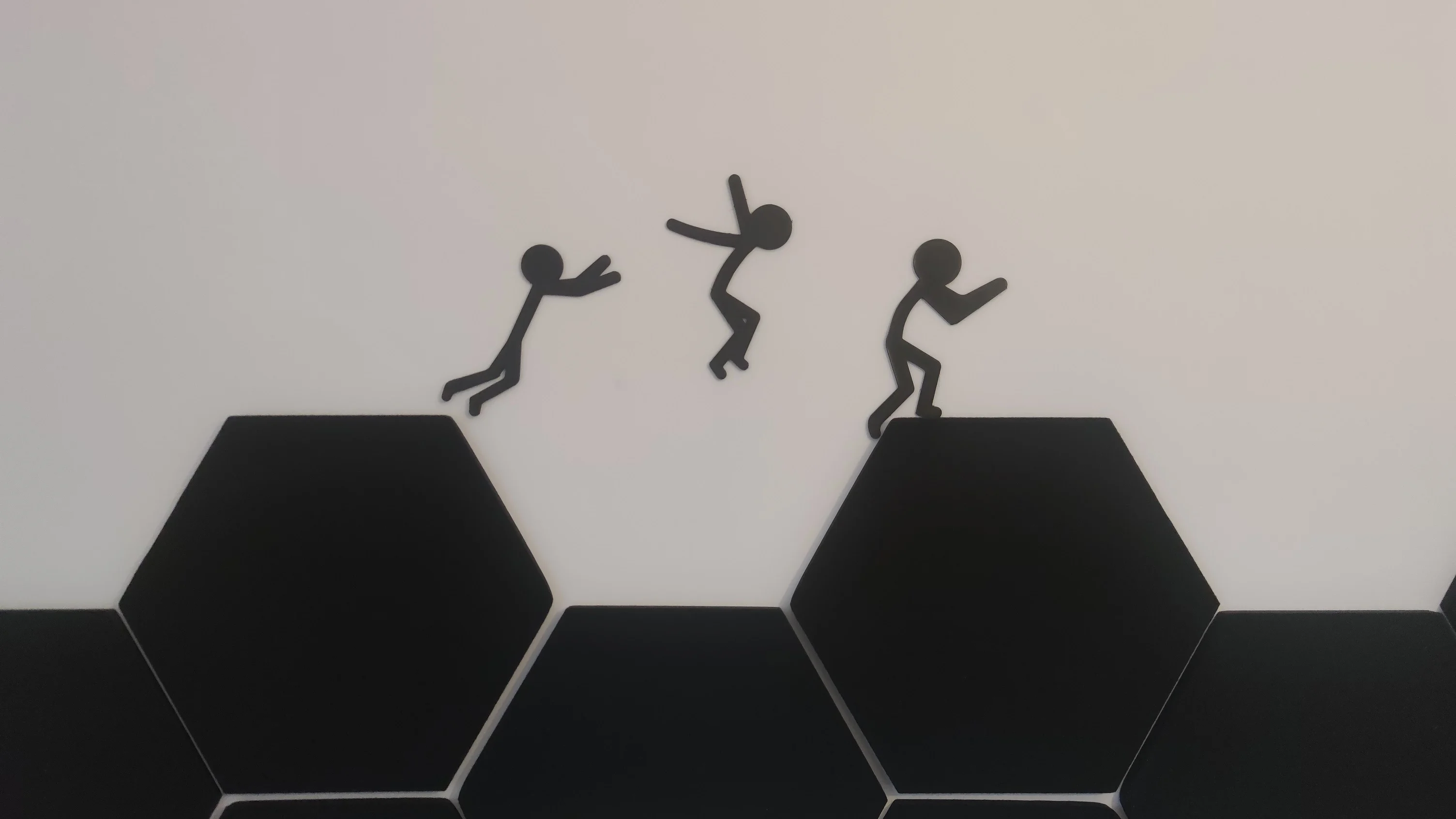 Stickman Parkour Wall Decoration Art