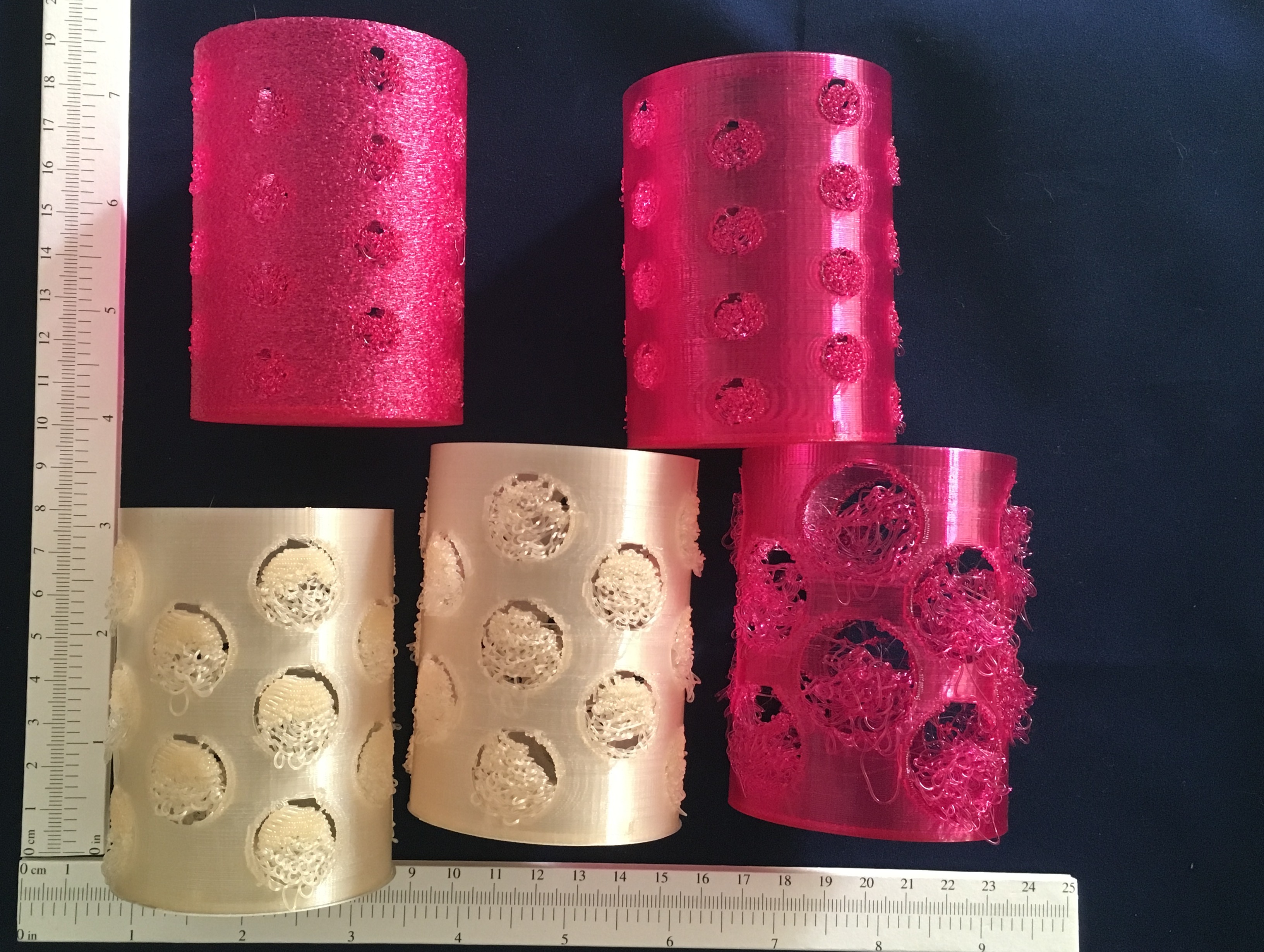 Selective Drop Print Vase - circle holes - customizable