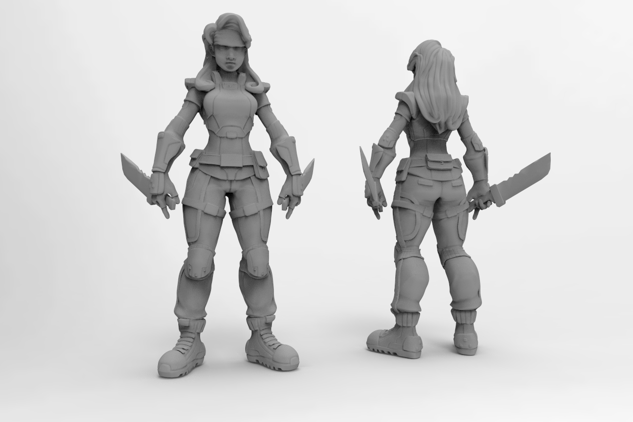 Combat Mercenary Stylized
