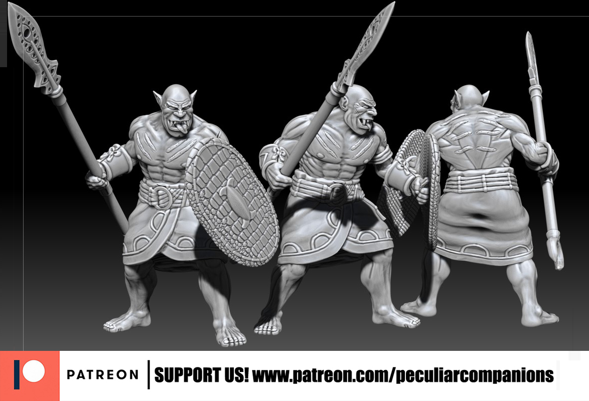 Orc character - West African aesthetic